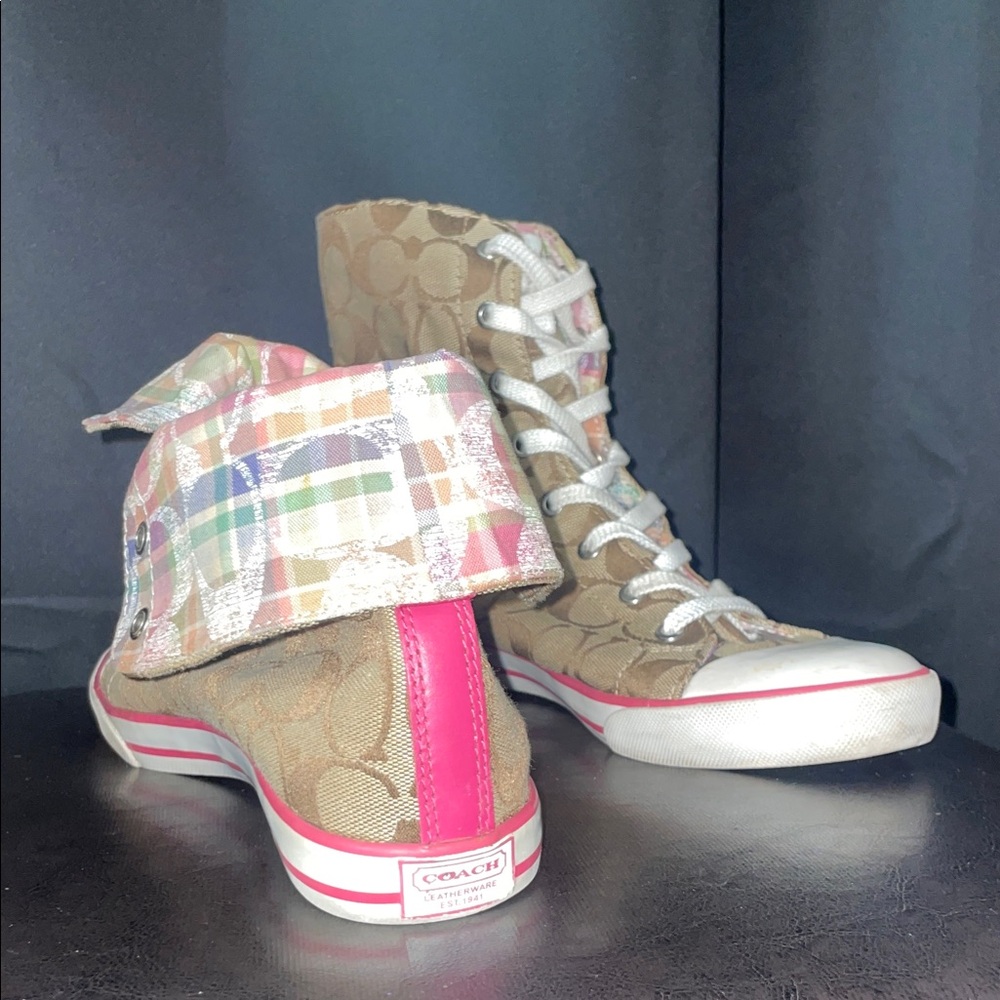 COACH Bonney high tops Size 9 womens GUC - Picture 4 of 17